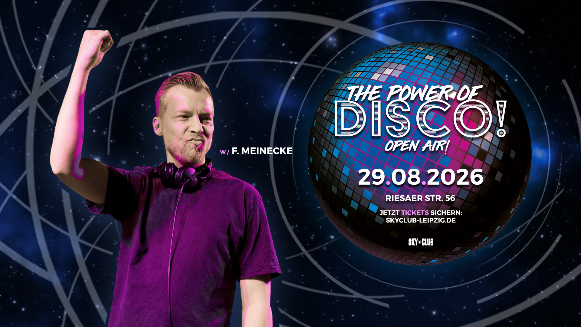Foto - Sa. 29.08.2026 - The Power of Disco! Open Air. - Sky Club Leipzig!