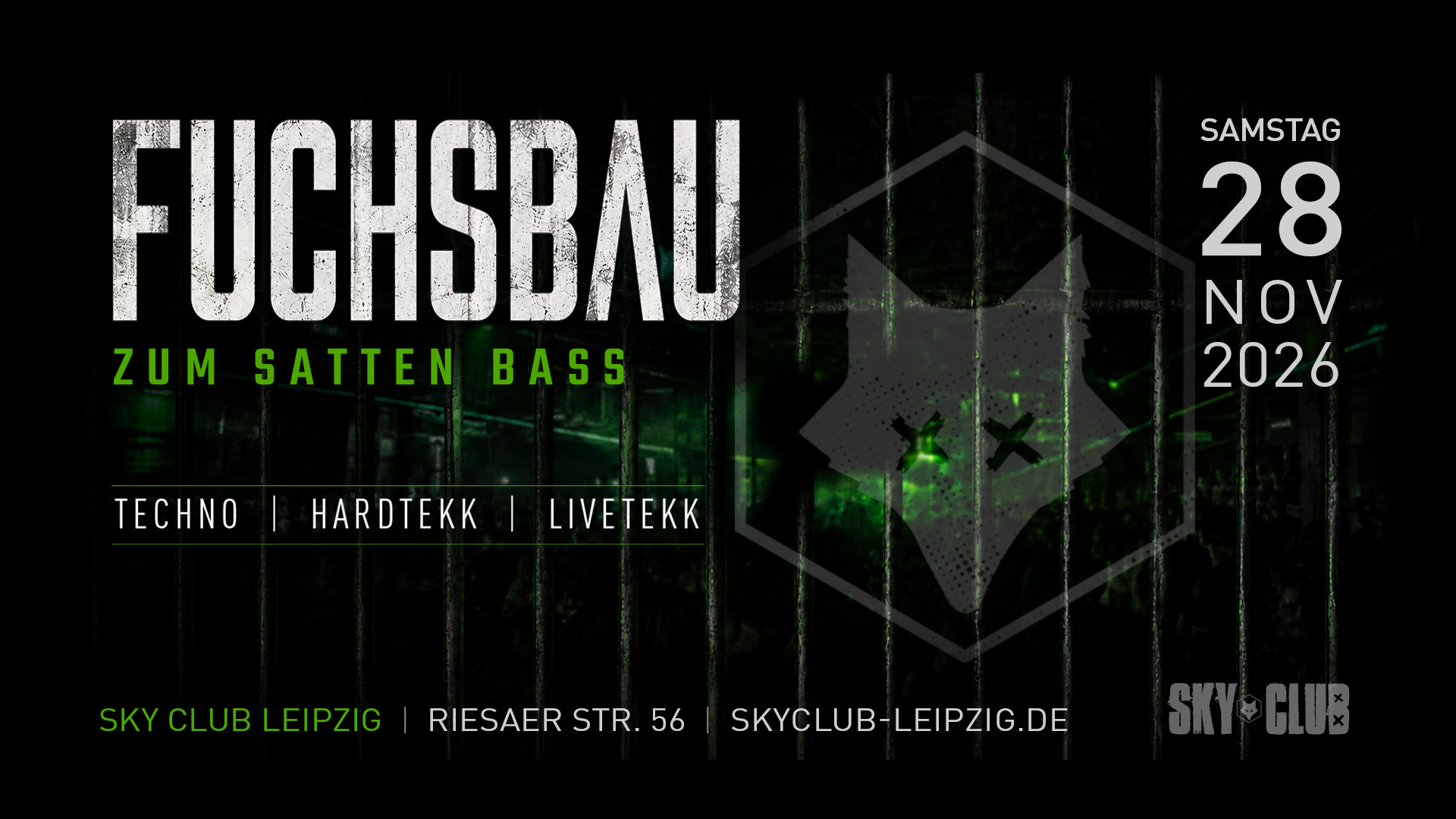 Foto - Sa. 28.11.2026 - Fuchsbau zum satten Bass